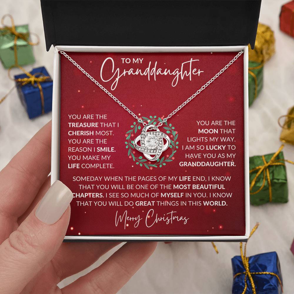Granddaughter Christmas Necklace Gift-[Heartfelt Family Gift]