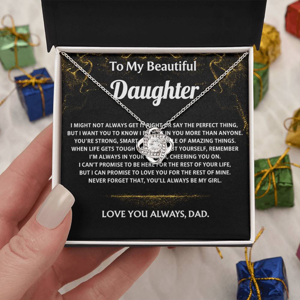 To My Beautiful Daughter, I'm always in your corner.