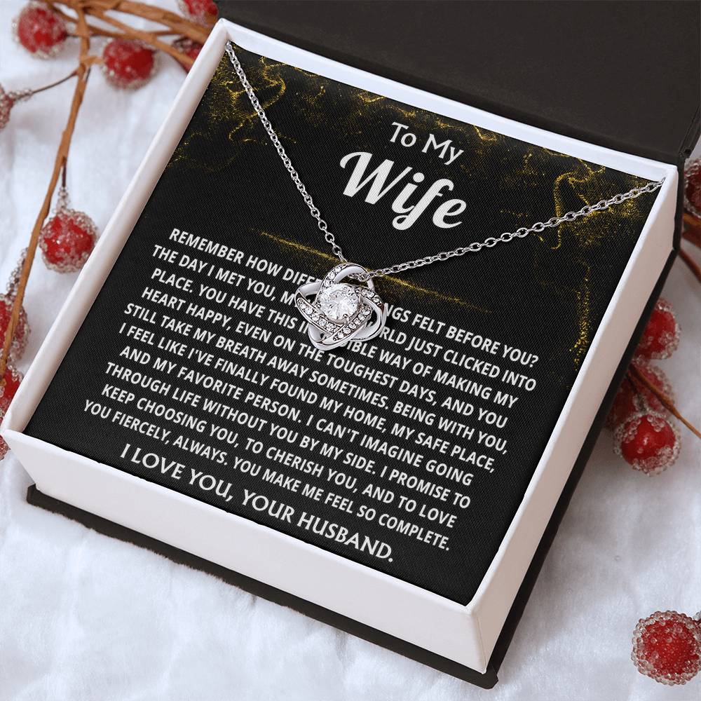 To My Wife, You make me feel so truly complete.