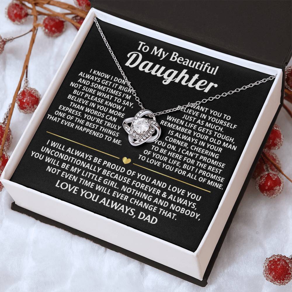 To My Beautiful Daughter, I will always love and believe in you.
