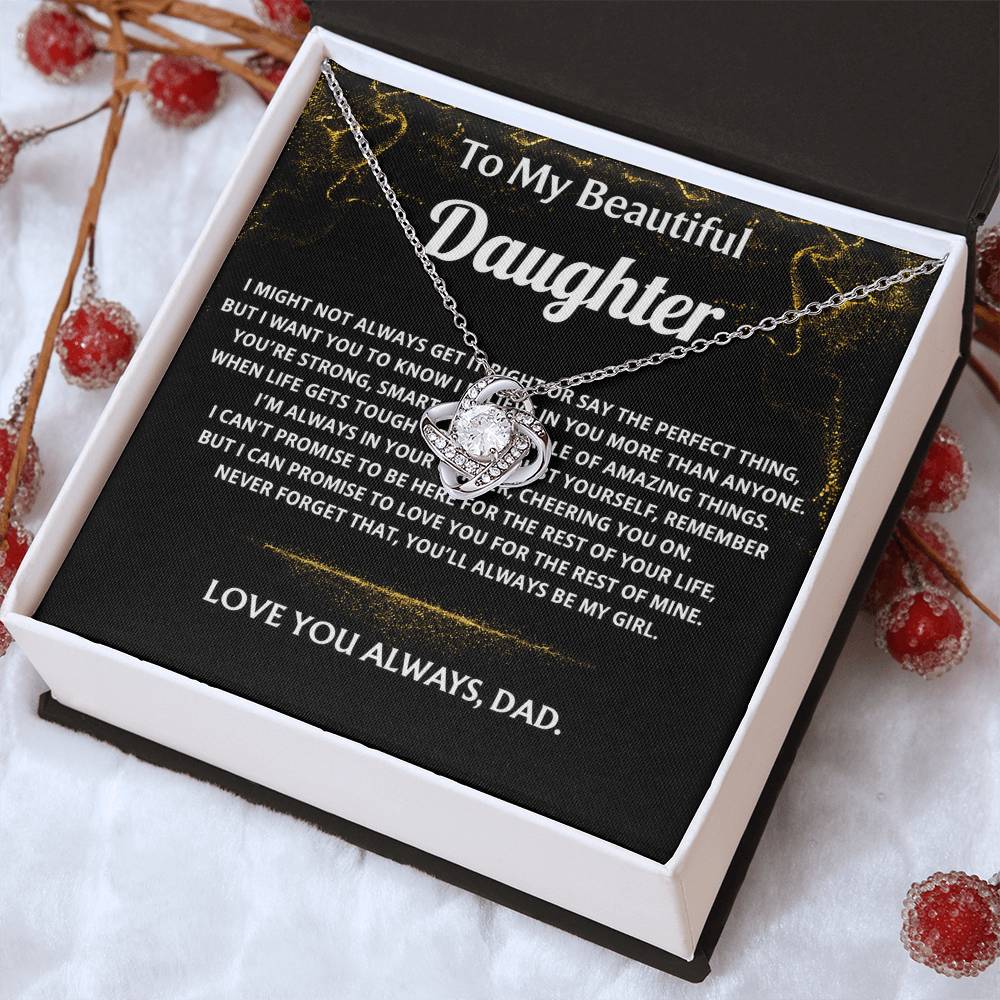 To My Beautiful Daughter, I'm always in your corner.