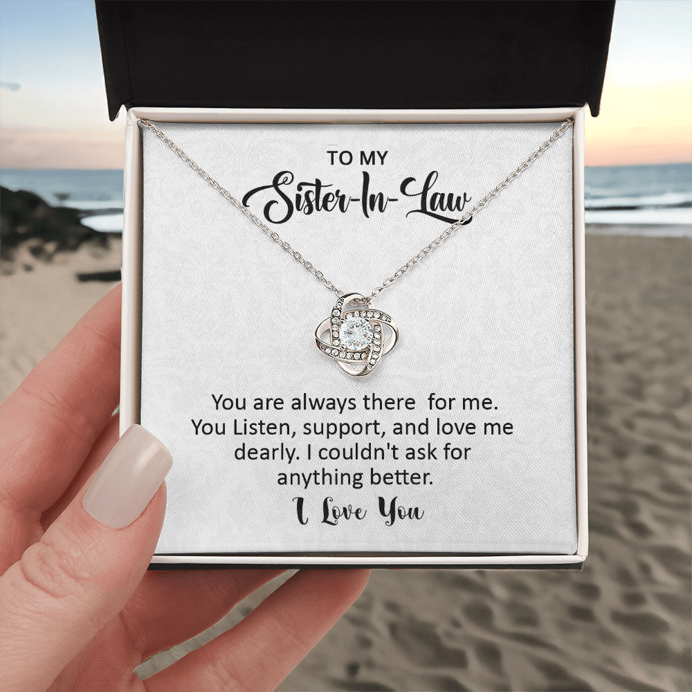 To My Sister in Law Knot Necklace