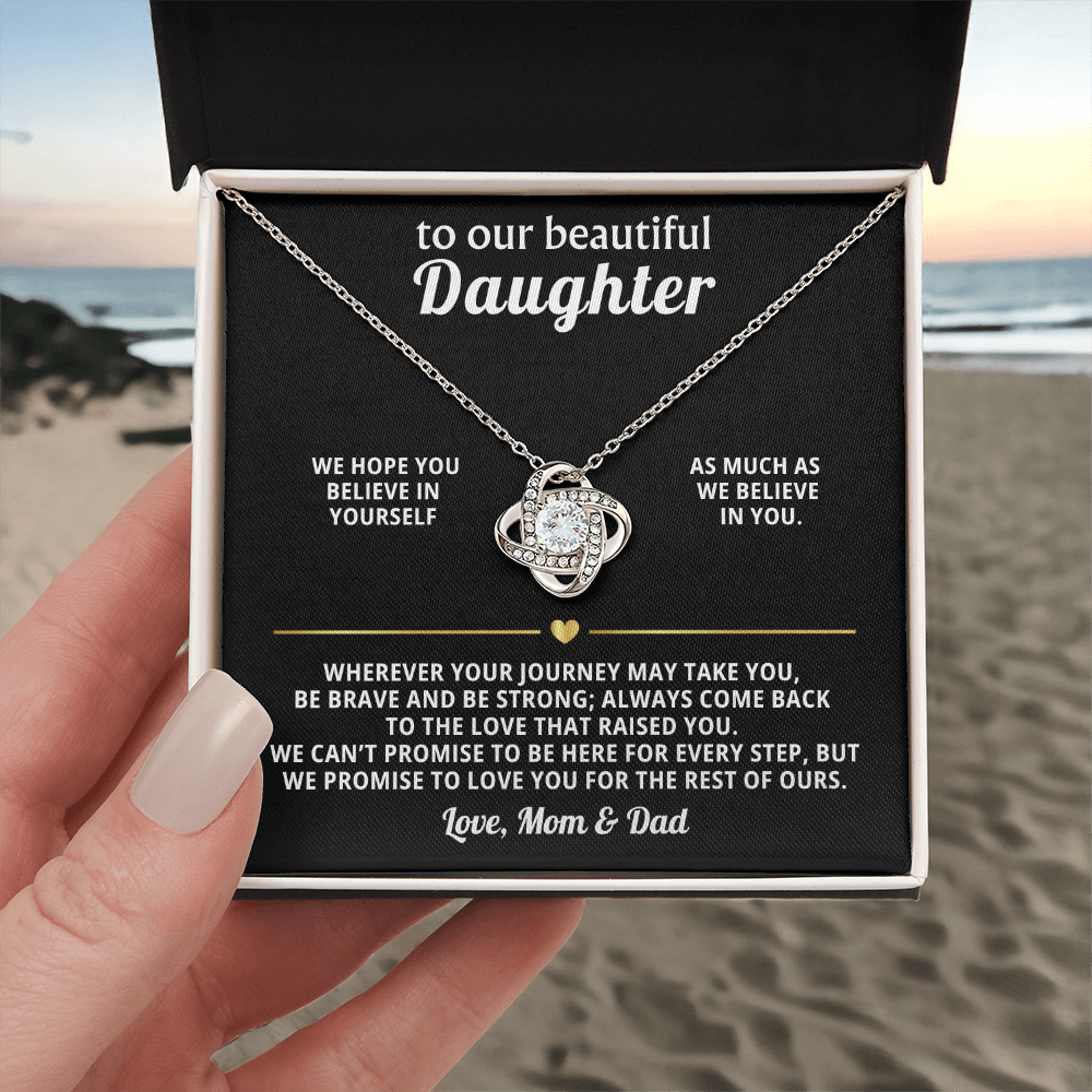 Heart Necklace Gift from Mom Dad