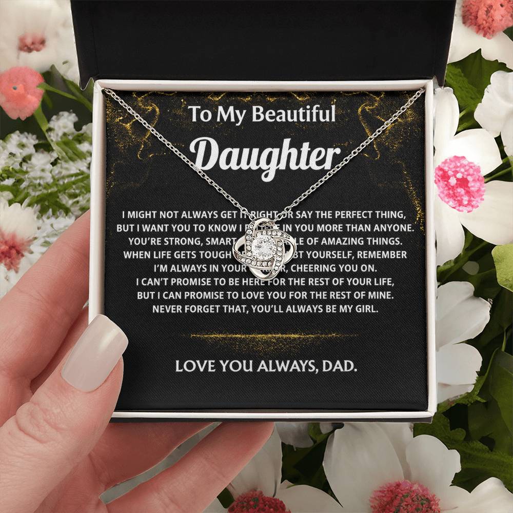 To My Beautiful Daughter, I'm always in your corner.