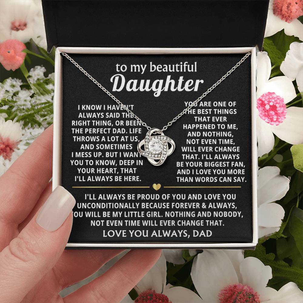 To My Beautiful Daughter, I'll always be your biggest fan.