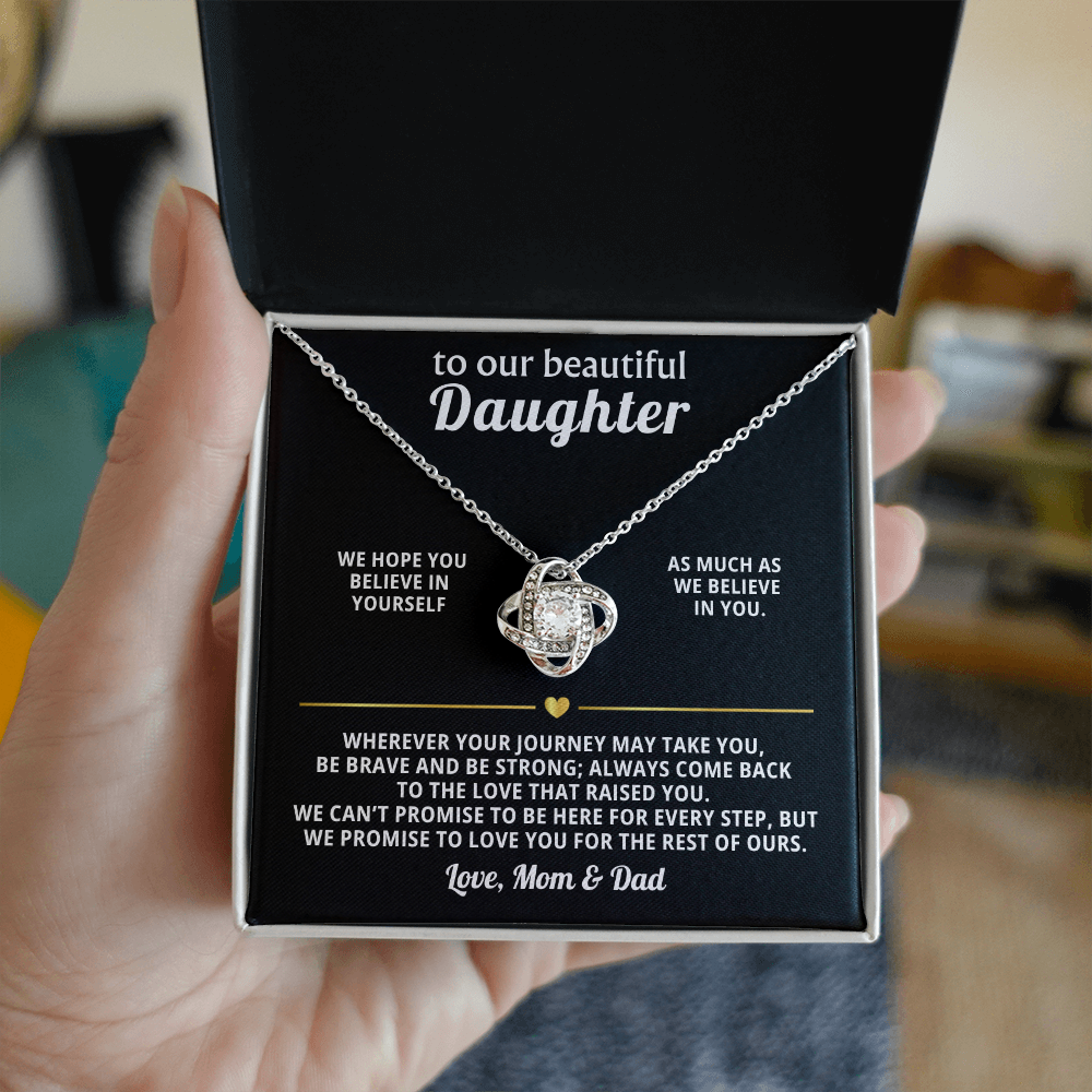 Heart Necklace Gift from Mom Dad