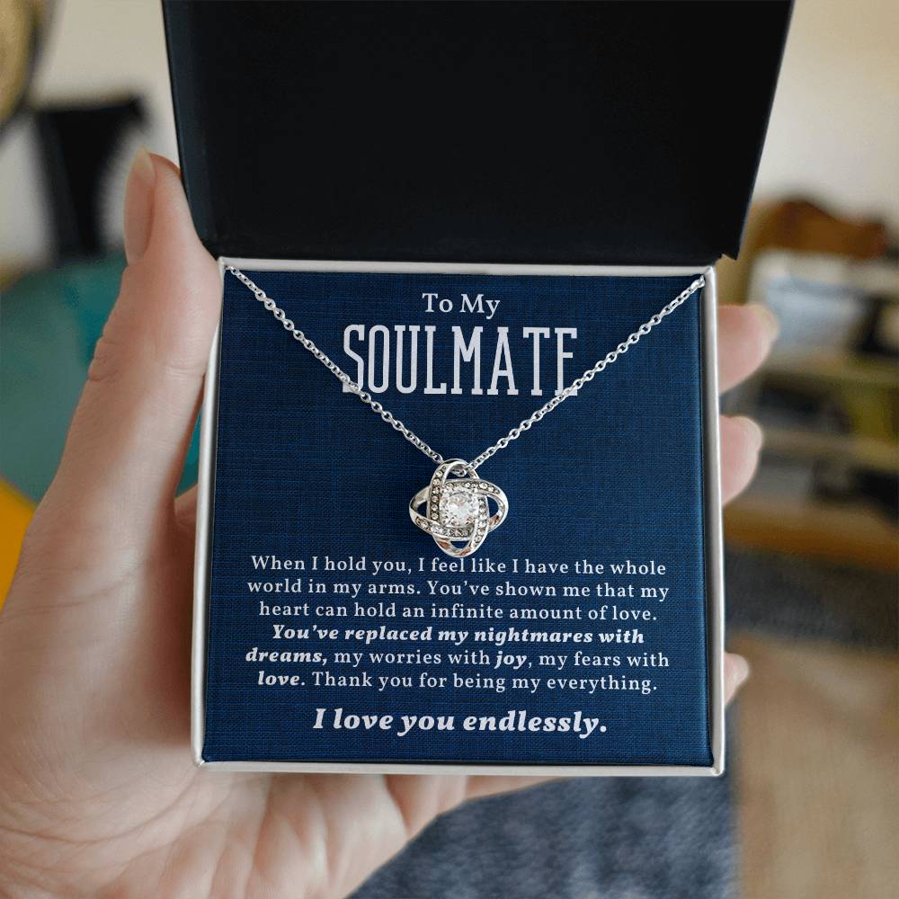 Unique Soulmate Necklace - Perfect Christmas or Valentines Day Gift for Her-[Heartfelt Family Gift]