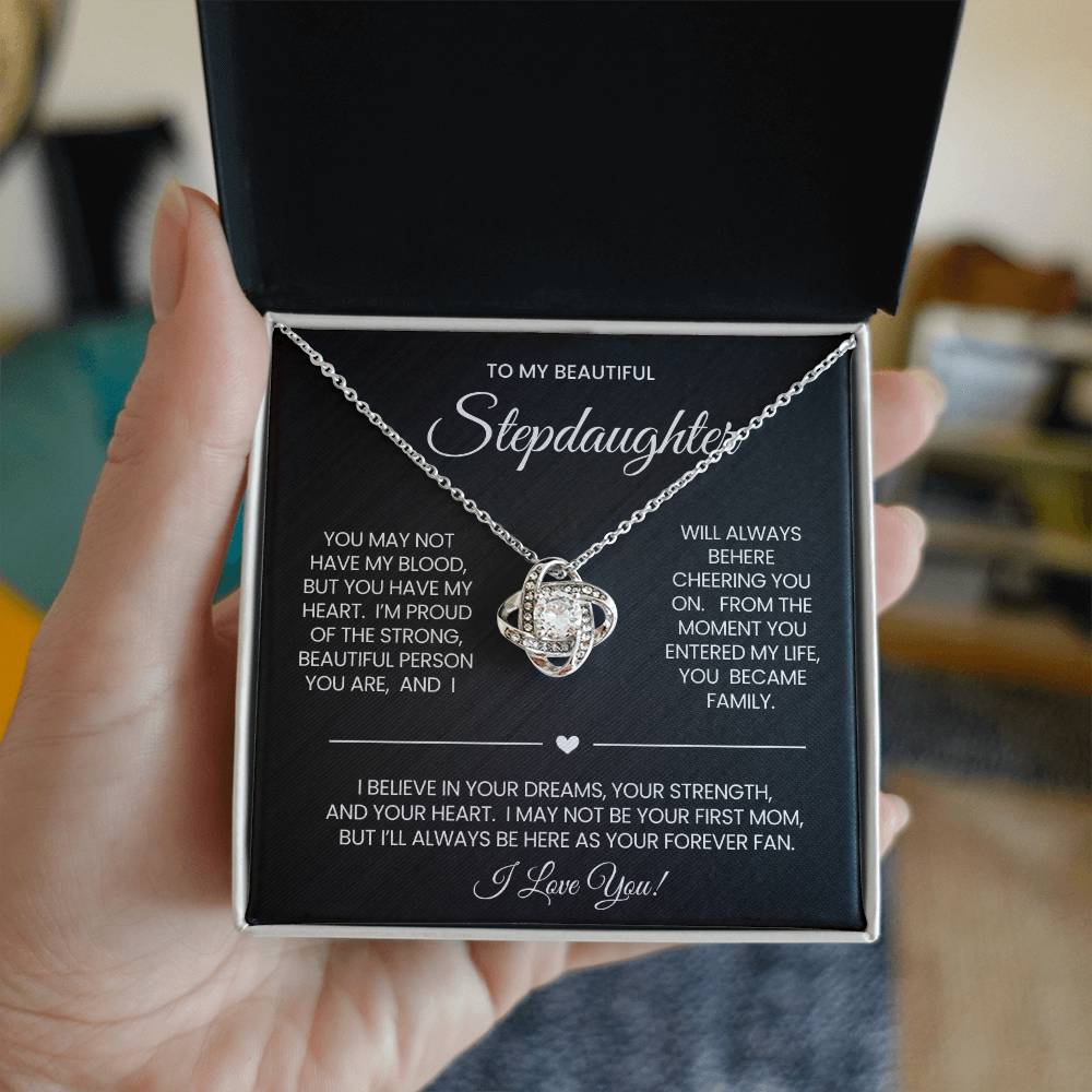 Stepdaughter Love Knot Necklace Gift