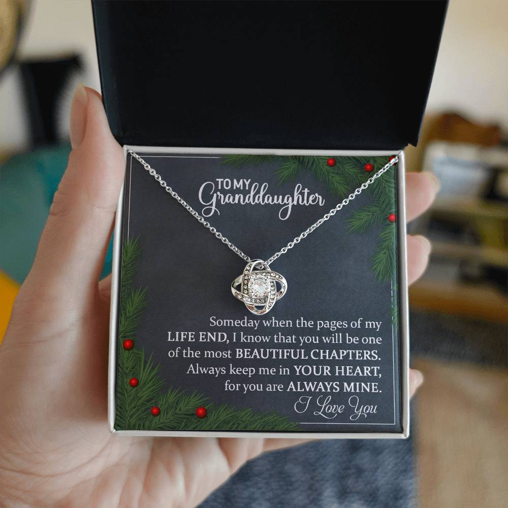 Granddaughter Necklace - Meaningful Christmas Gift for Granddaughter-[Heartfelt Family Gift]