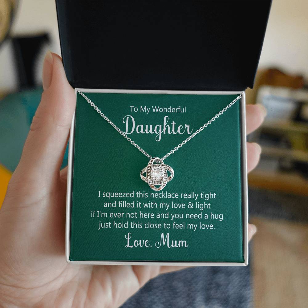 Daughter Knot Necklace - Perfect Gift for Your Wonderful Daughter-[Heartfelt Family Gift]