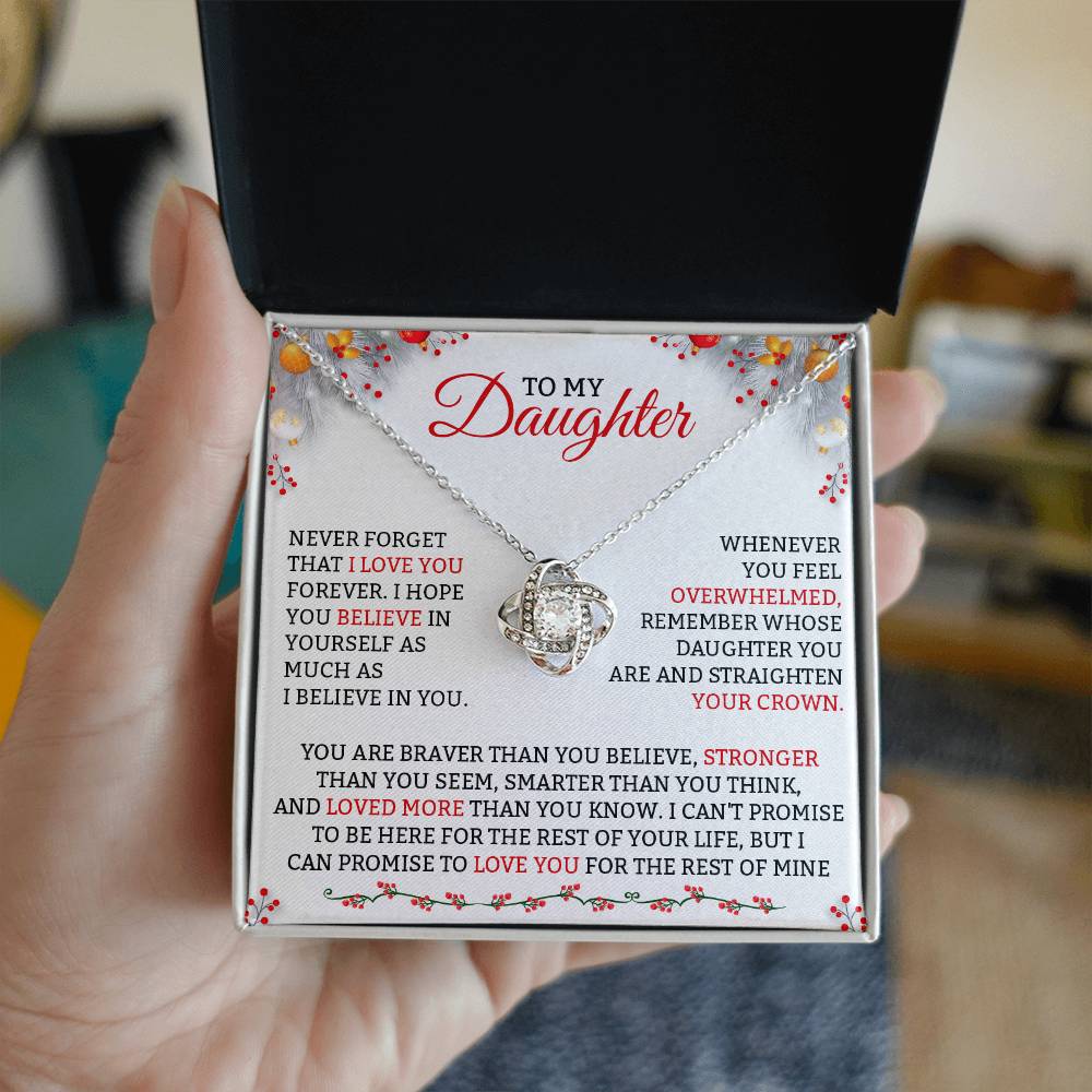 Best Daughter Jewelry To My Daughter DadMom Gift Necklace-[Heartfelt Family Gift]