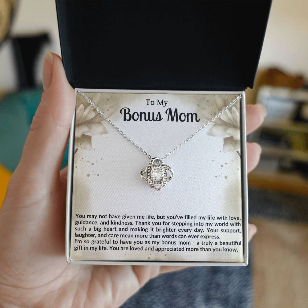 Bonus Mom Knot Necklace Gift