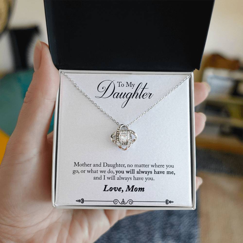 Mother and Daughter Knot Necklace-[Heartfelt Family Gift]
