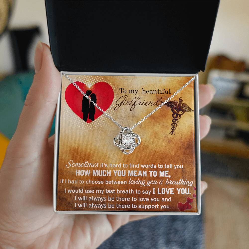 Nurse Girlfriend Knot Necklace-[Heartfelt Family Gift]