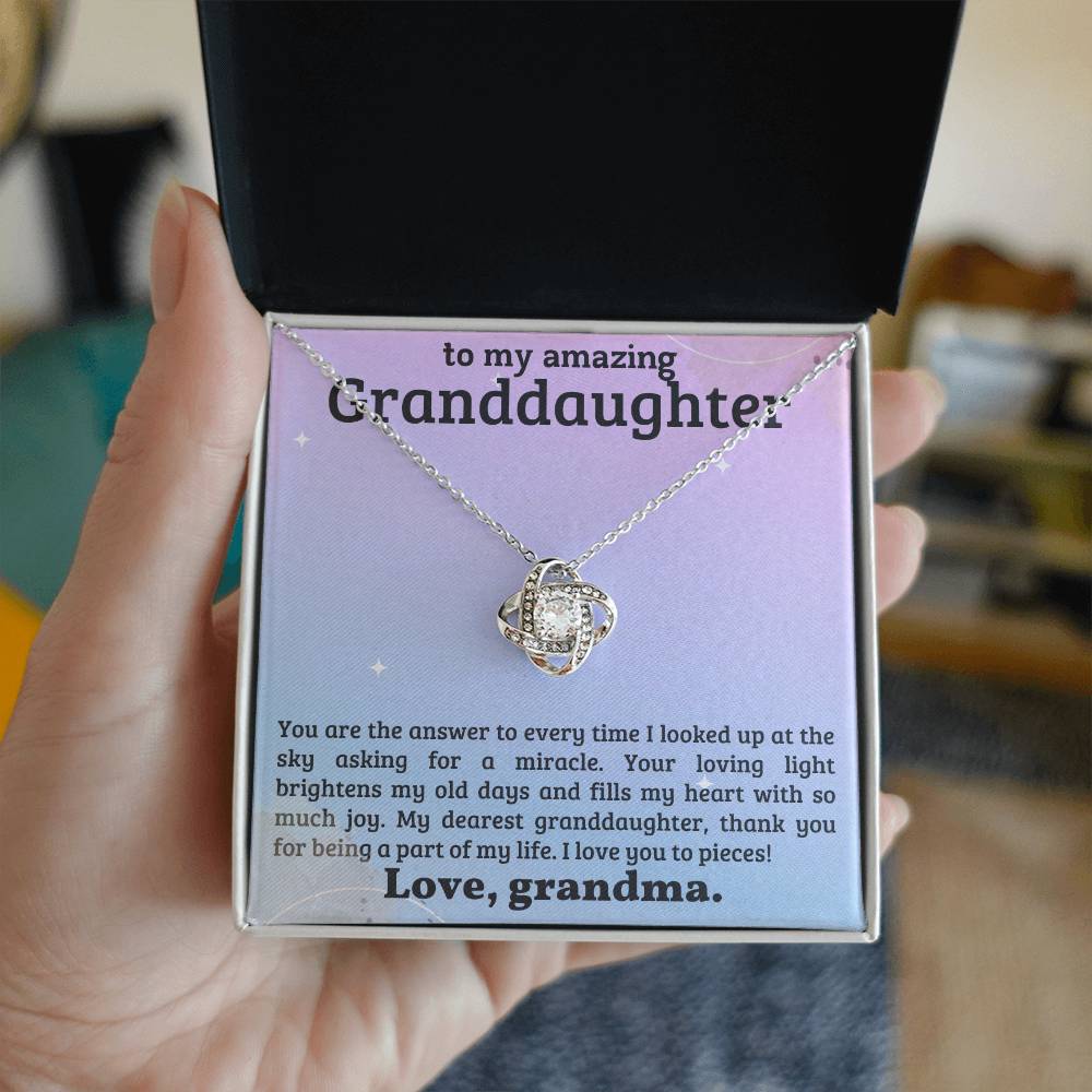 To My Granddaughter Necklace - Xmas Birthday Gift for Granddaughter-[Heartfelt Family Gift]