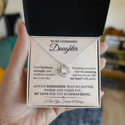 A Daughters Love Dads Jewelry Gift of a Lifetime - Daughter Necklace-[Heartfelt Family Gift]