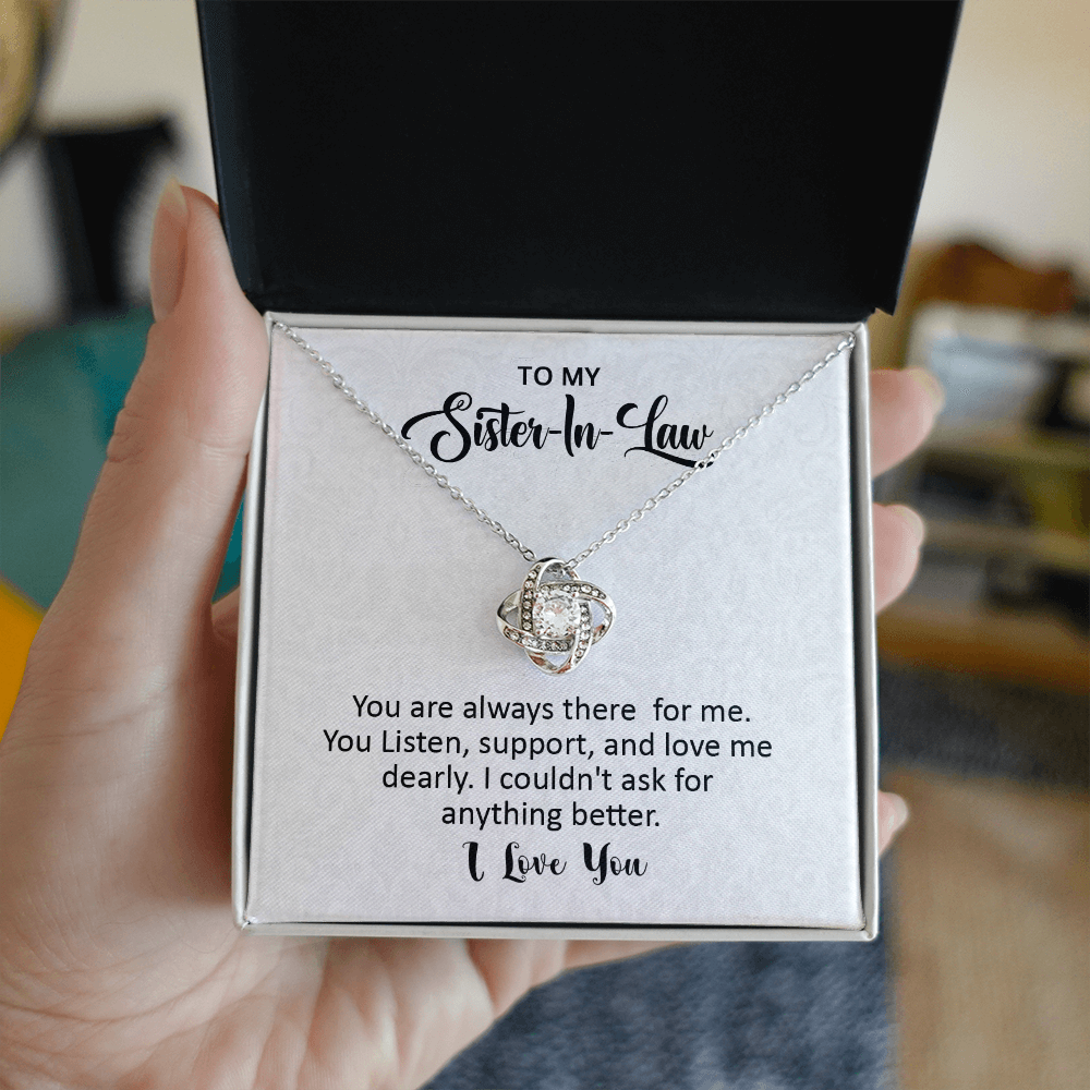 To My Sister in Law Knot Necklace