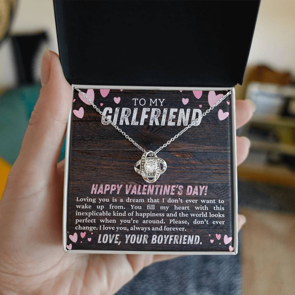 Valentines Day Gift for Girlfriend To My Girlfriend Necklace - Perfect Necklace for Her-[Heartfelt Family Gift]