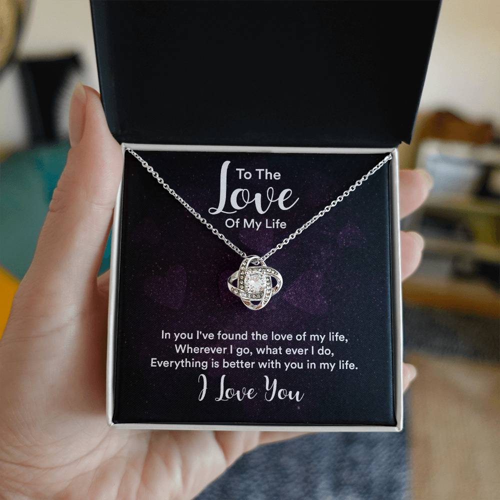 Love of My Life Knot Necklace-[Heartfelt Family Gift]