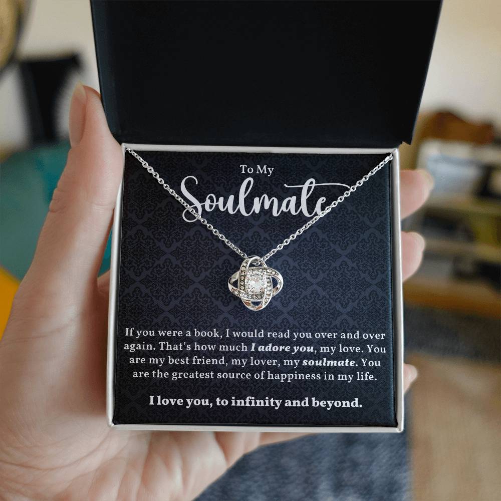 Monogrammed Soulmate Necklace - Perfect Gift for Her on Christmas or Valentines Day-[Heartfelt Family Gift]