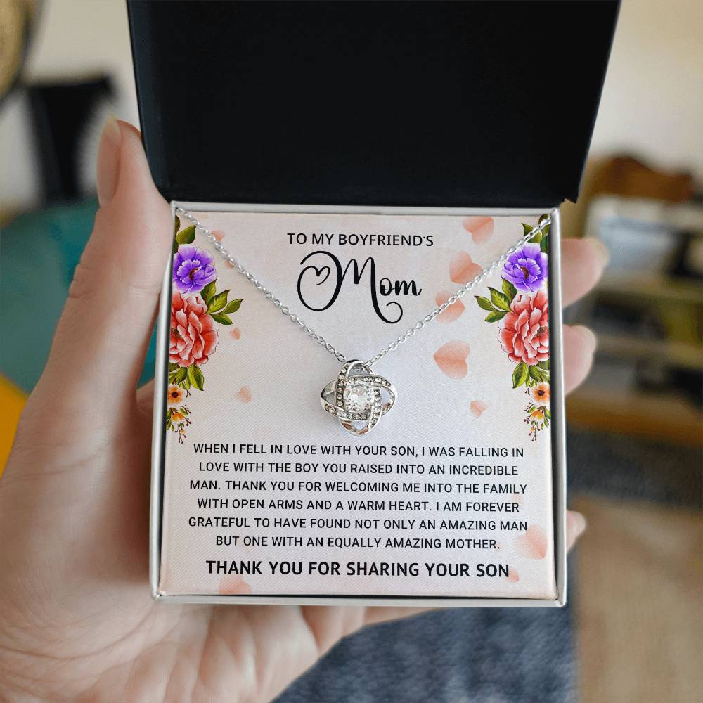 Boyfriend's Mom Love Knot Necklace Gift