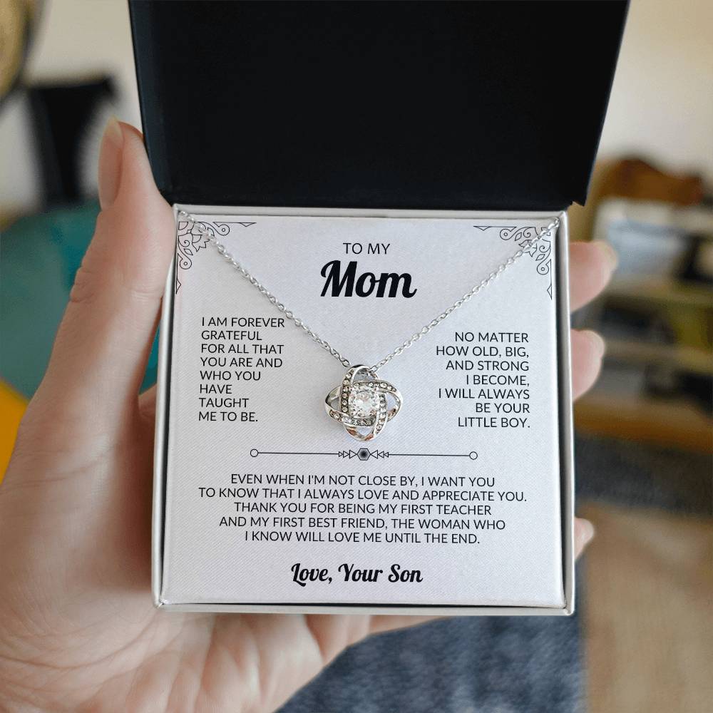 To Mom from Son Heart Necklace Gift