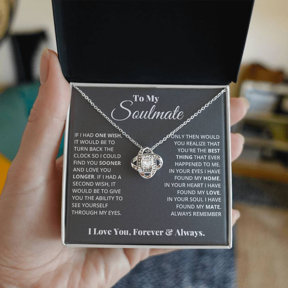 Soulmate Love Knot Necklace-[Heartfelt Family Gift]