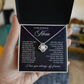 To My Mom Love Knot Necklace-[Heartfelt Family Gift]