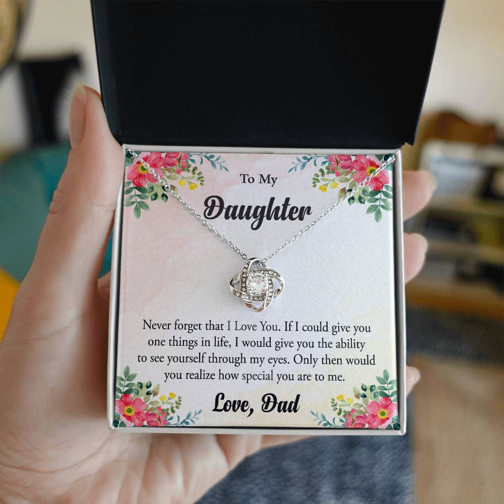 Daughter Love Knot Necklace