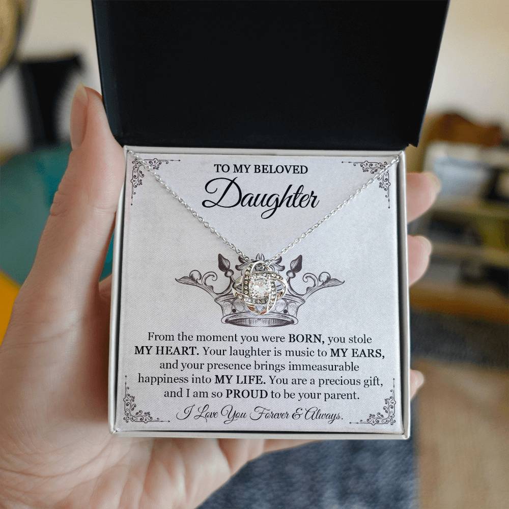 Daughter Necklace Xmas Birthday Gift for Her - Personalized Engraved Pendant-[Heartfelt Family Gift]
