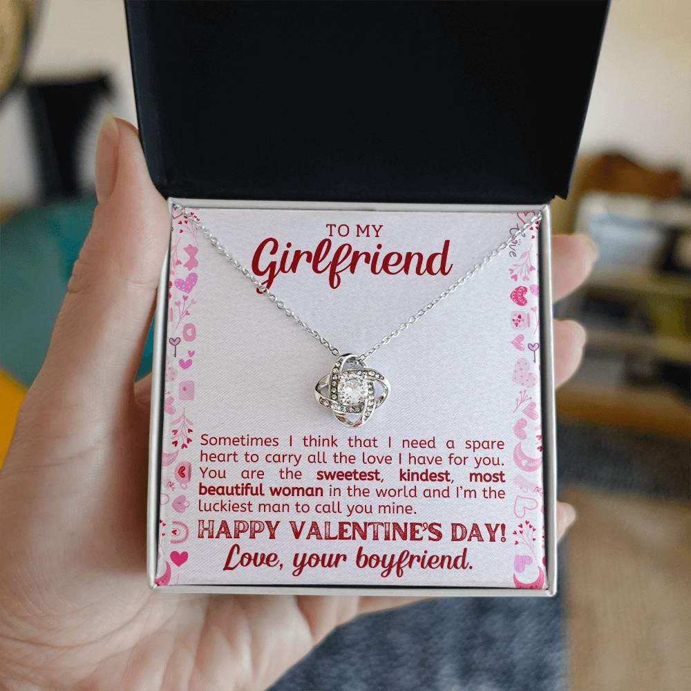 Valentines Day Necklace Gift for Girlfriend - To My Girlfriend Necklace-[Heartfelt Family Gift]