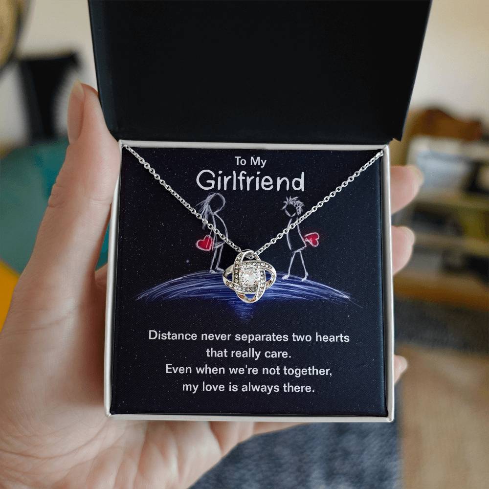 Girlfriend Distance Knot Necklace-[Heartfelt Family Gift]
