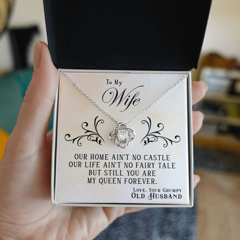 My Queen Forever Love Knot Necklace-[Heartfelt Family Gift]