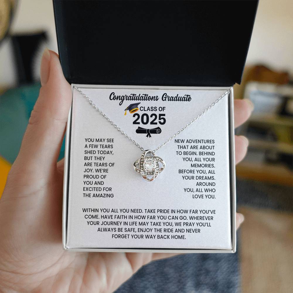 Class of 2026 Graduation Necklace Gift - Love Knot