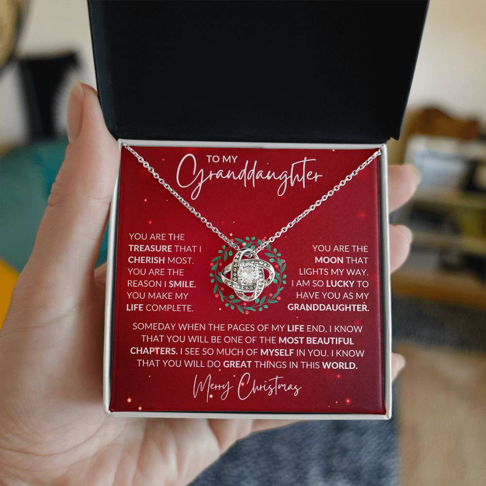 Granddaughter Christmas Necklace Gift-[Heartfelt Family Gift]