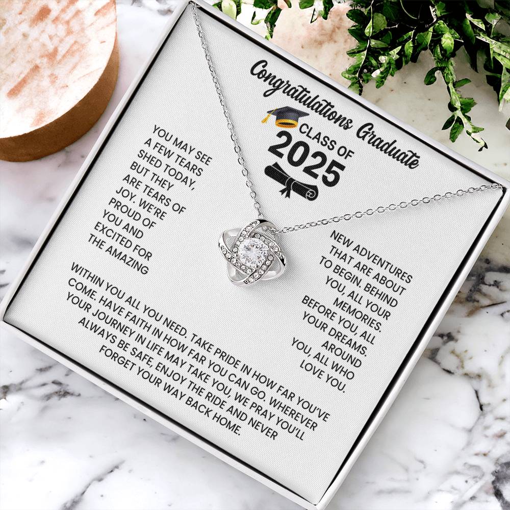 Class of 2026 Graduation Necklace Gift - Love Knot