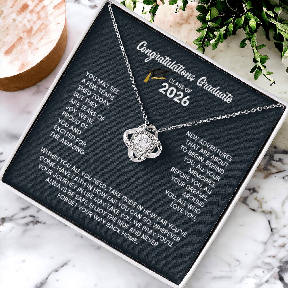 Class of 2026 Necklace - Love Knot
