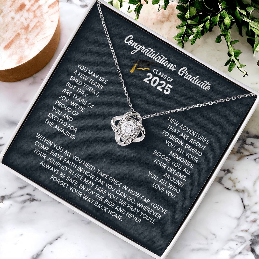 Class of 2026 Graduation Necklace Gift - Love Knot