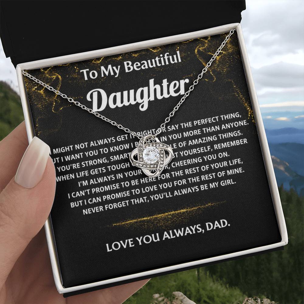 To My Beautiful Daughter, I'm always in your corner.