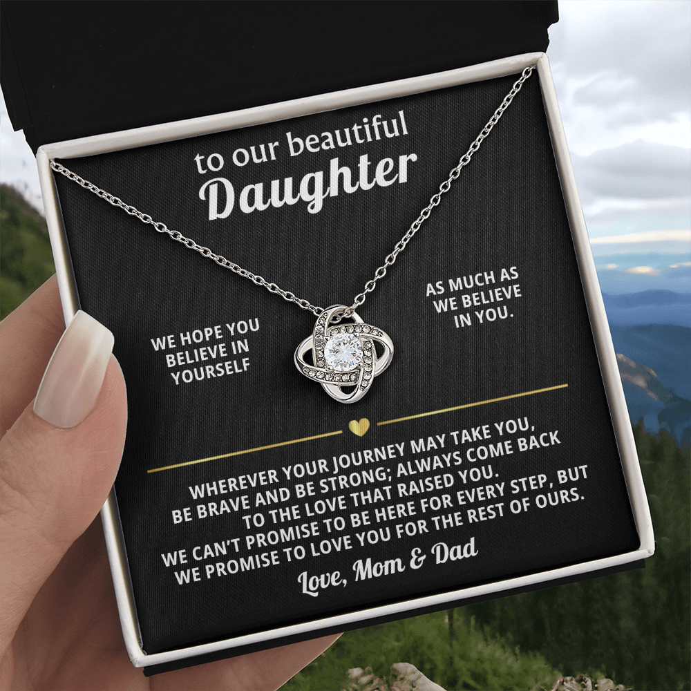 Heart Necklace Gift from Mom Dad
