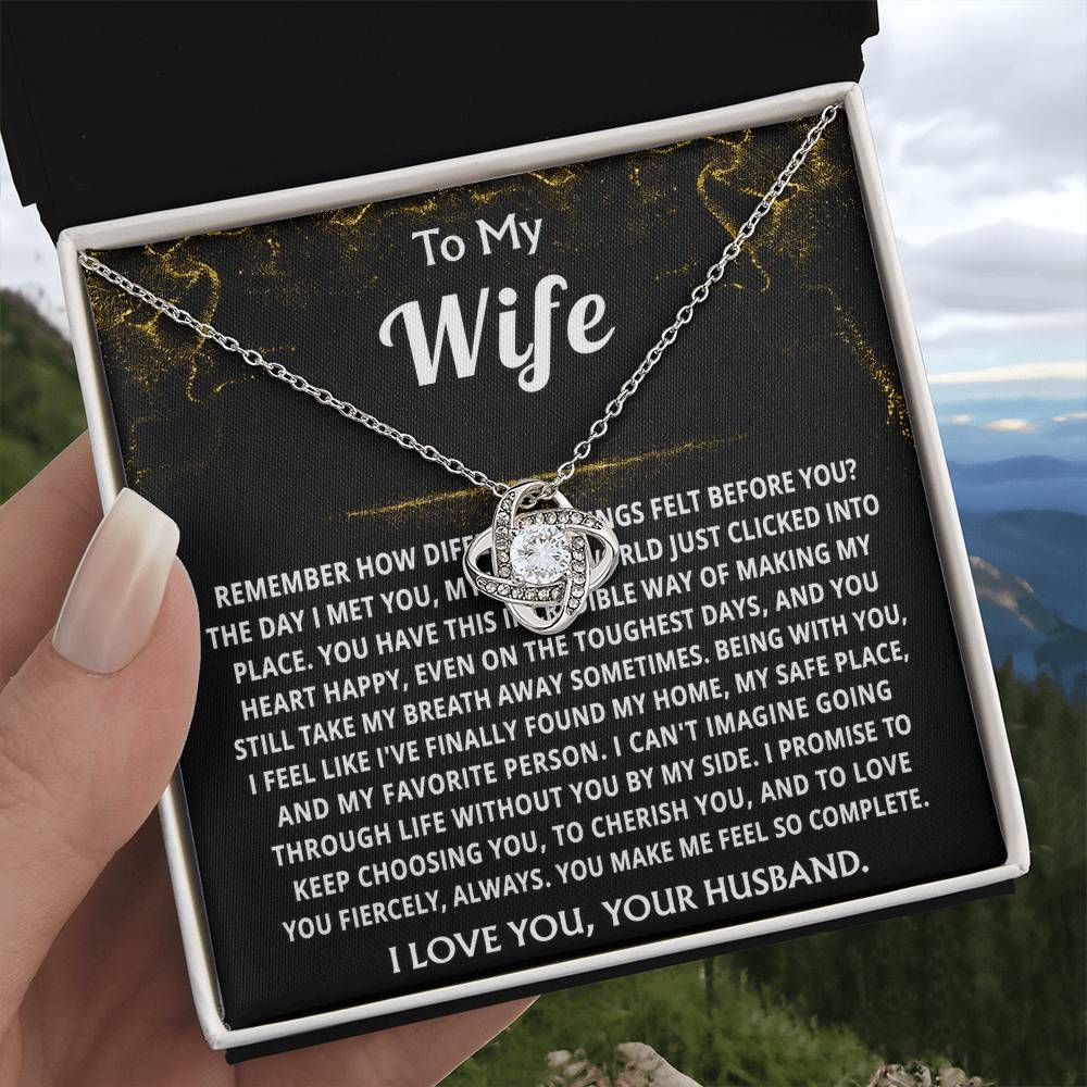 To My Wife, You make me feel so truly complete.