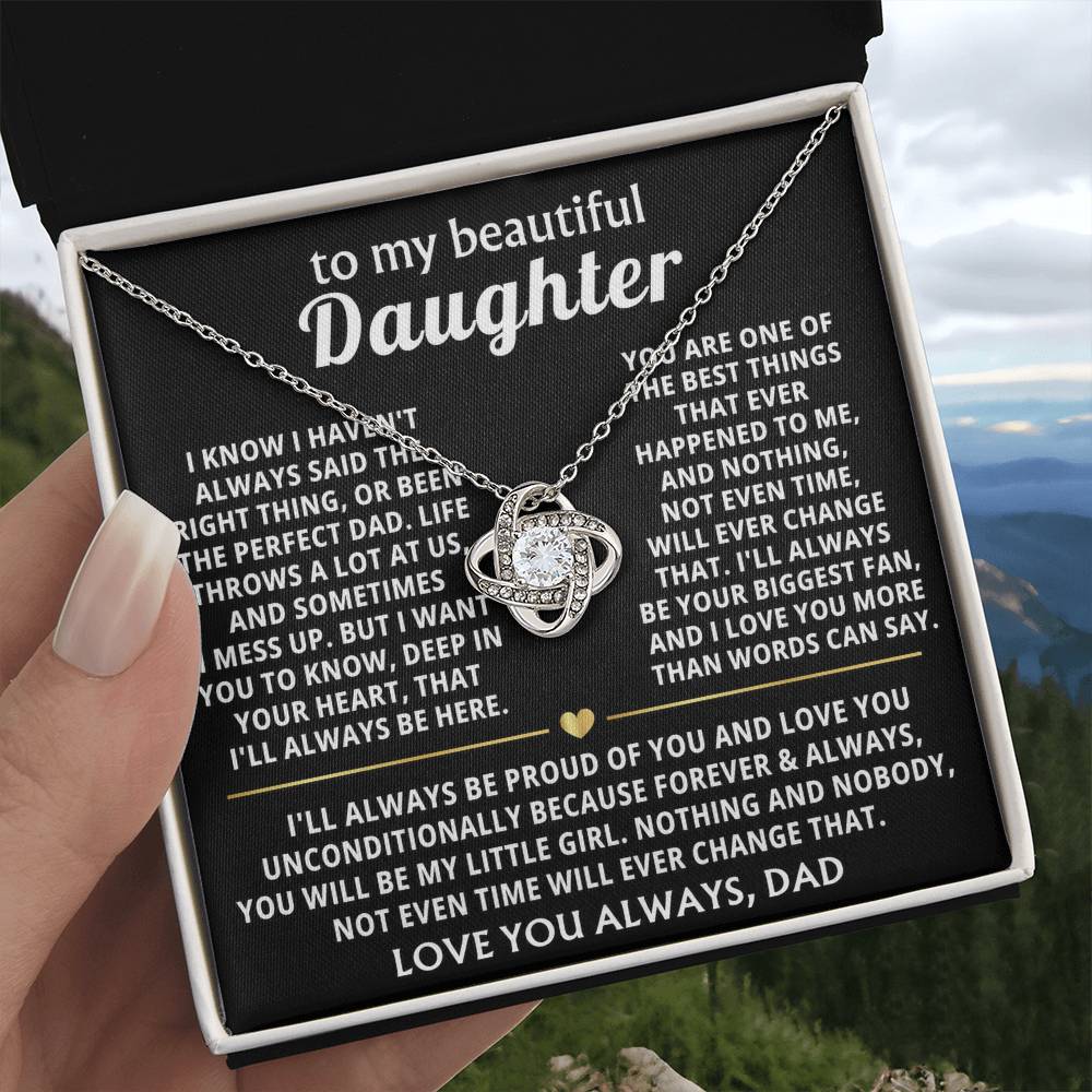 To My Beautiful Daughter, I'll always be your biggest fan.