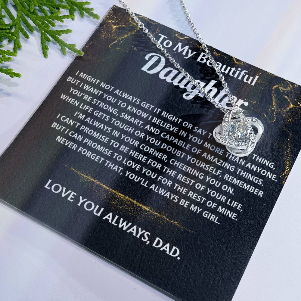 To My Beautiful Daughter, I'm always in your corner.