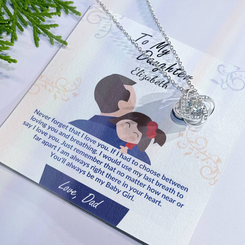 Daughter Necklace Gift from Dad-[Heartfelt Family Gift]
