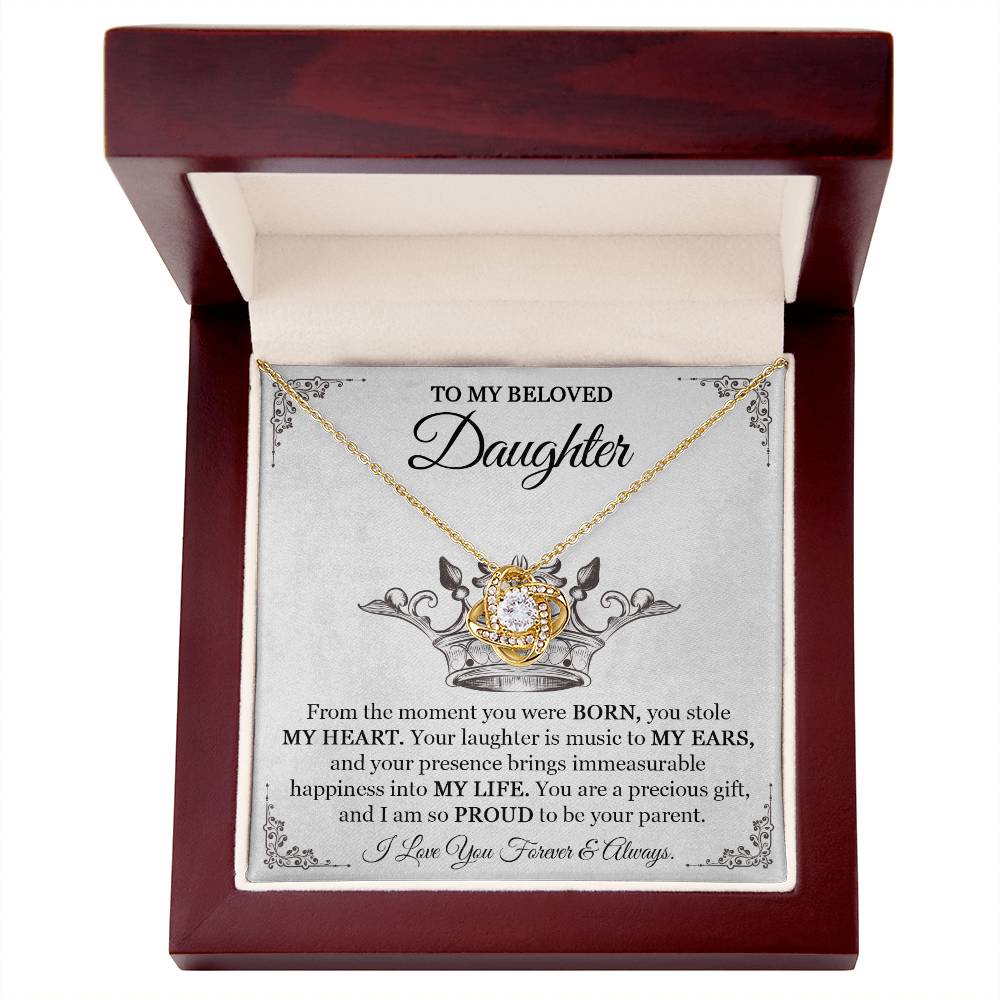 Daughter Necklace Xmas Birthday Gift for Her - Personalized Engraved Pendant-[Heartfelt Family Gift]