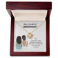 Personalized Bridesmaid Proposal Card Necklace Gift-[Heartfelt Family Gift]