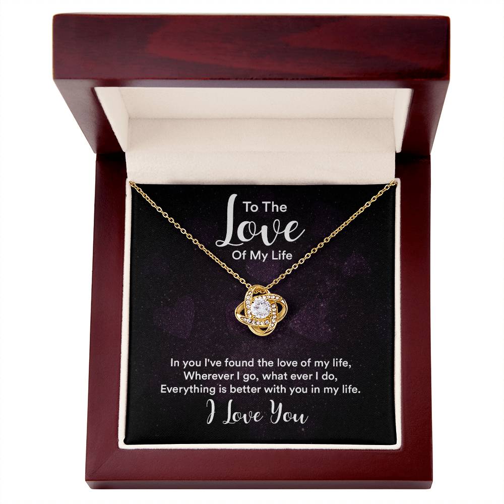 Love of My Life Knot Necklace-[Heartfelt Family Gift]