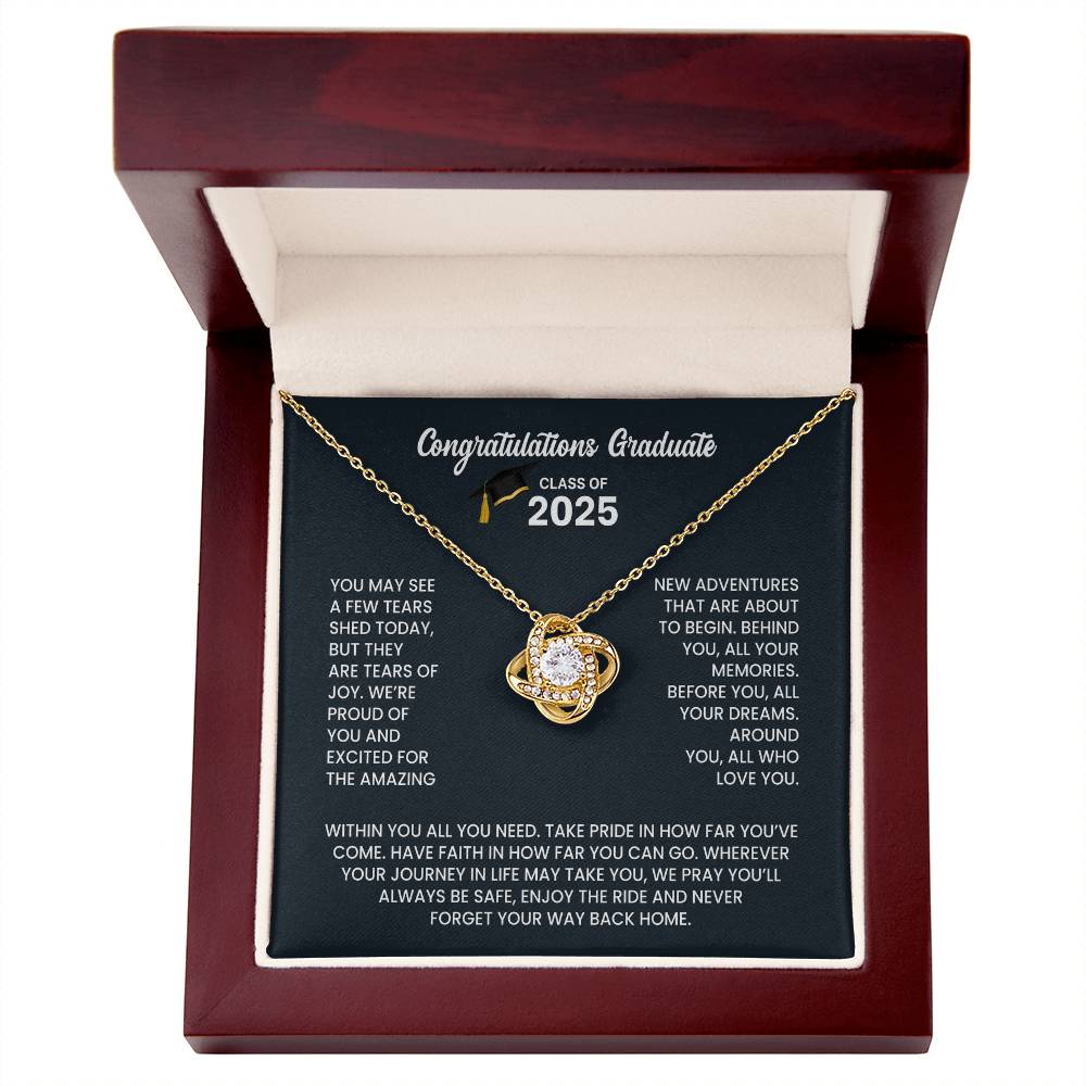 Class of 2026 Graduation Necklace Gift - Love Knot