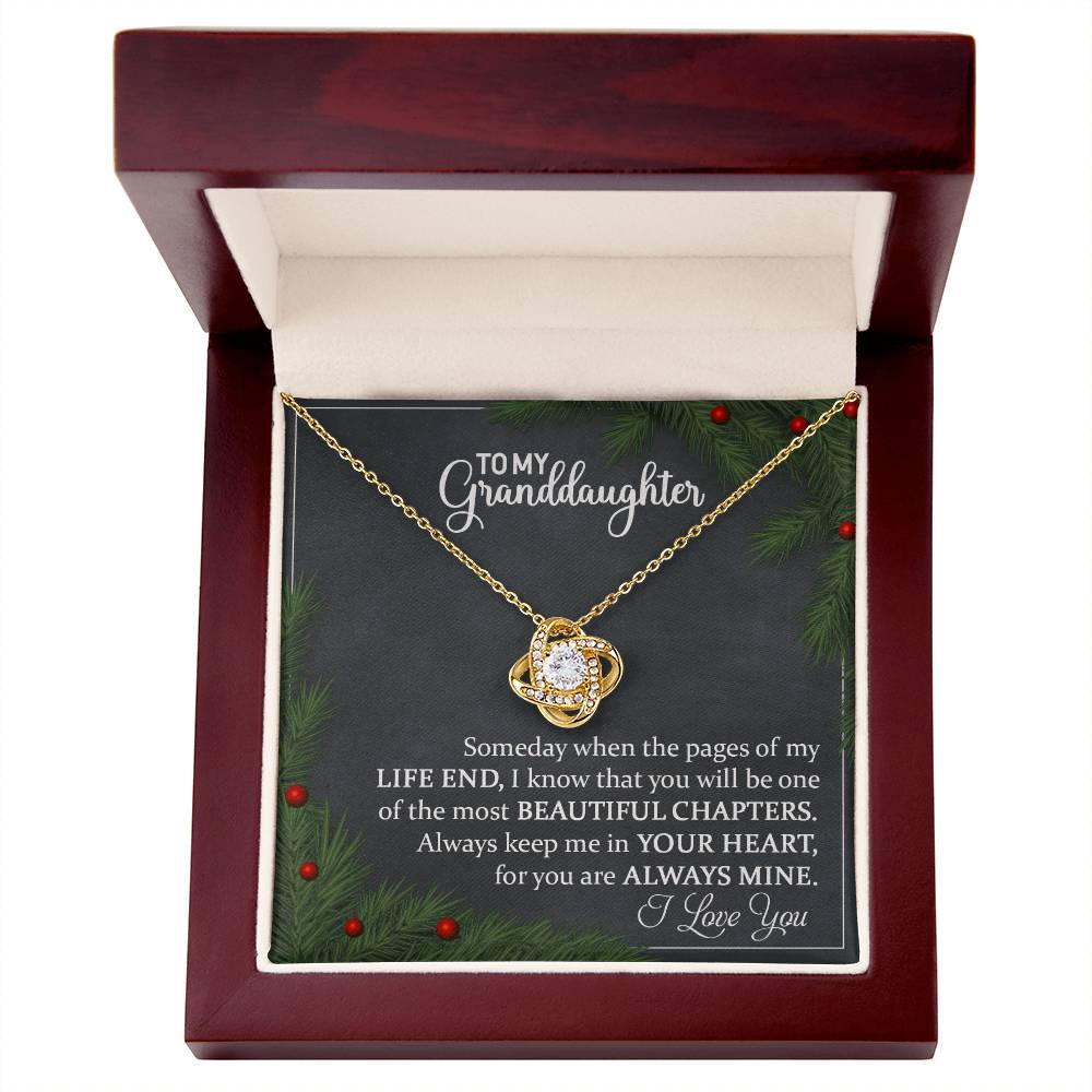 Granddaughter Necklace - Meaningful Christmas Gift for Granddaughter-[Heartfelt Family Gift]