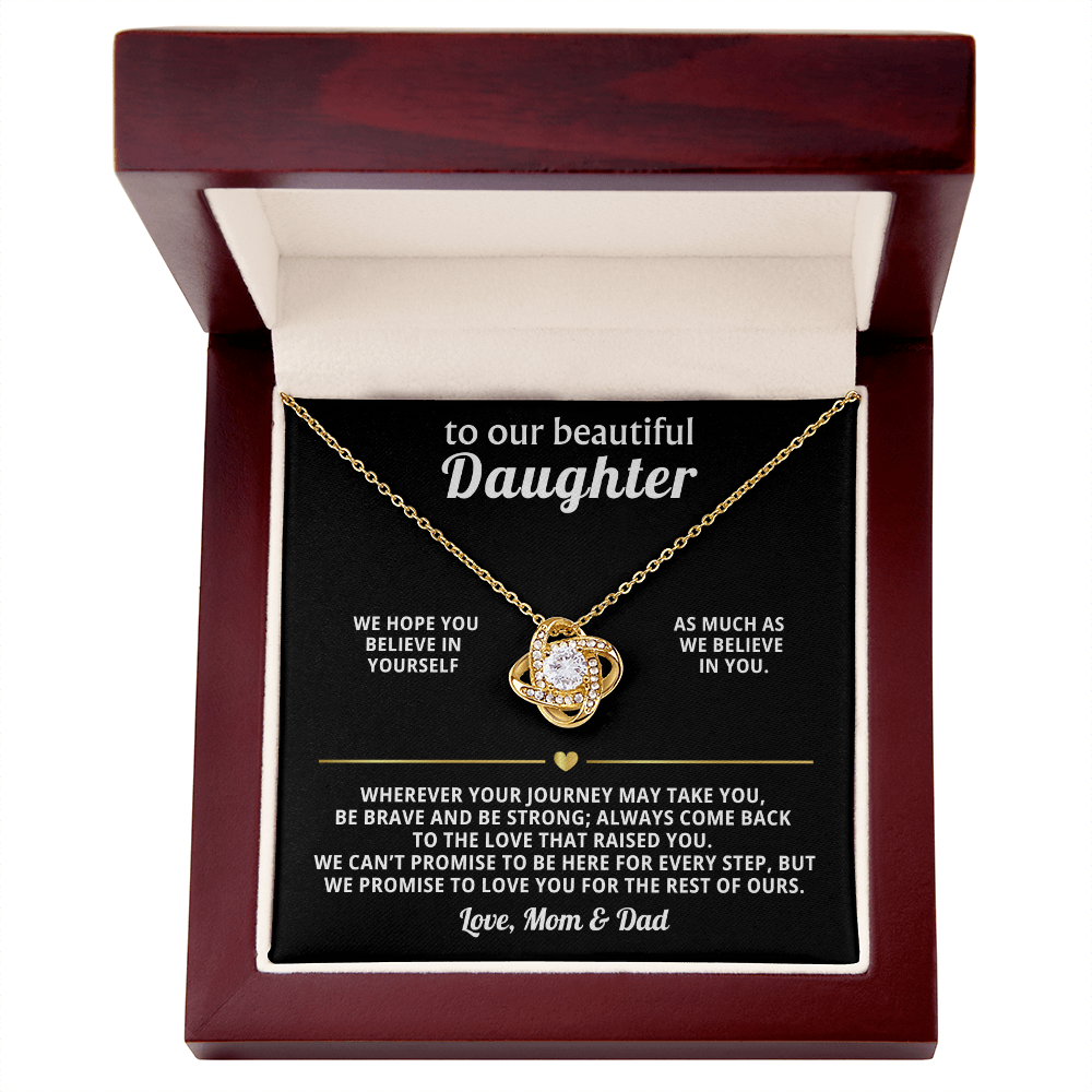 Heart Necklace Gift from Mom Dad